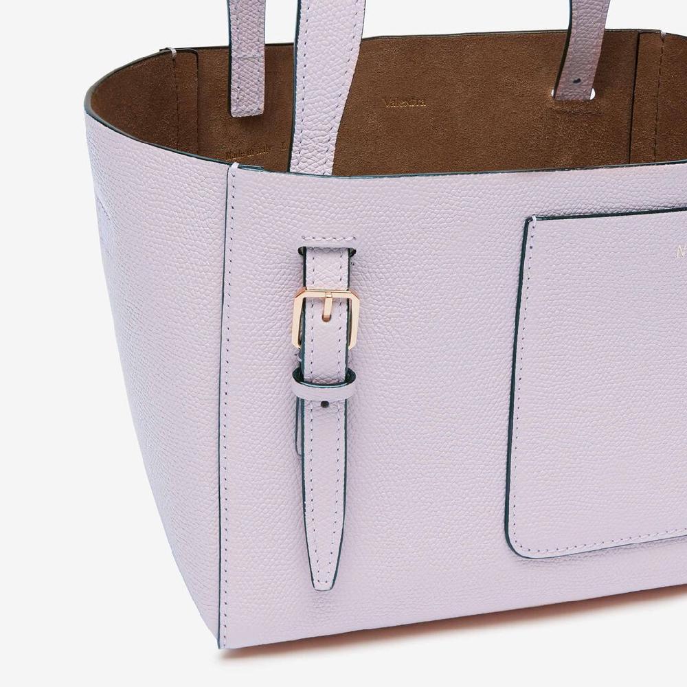 Valextra Borsa a secchiello Donna di Lusso in Pelle Lilla | Valextra Soft Solo un giorno rimasto