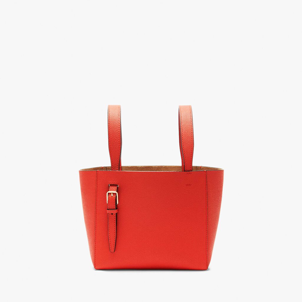 Valextra Borsa a secchiello in Pelle Rossa Papavero | Valextra Soft Super sconto