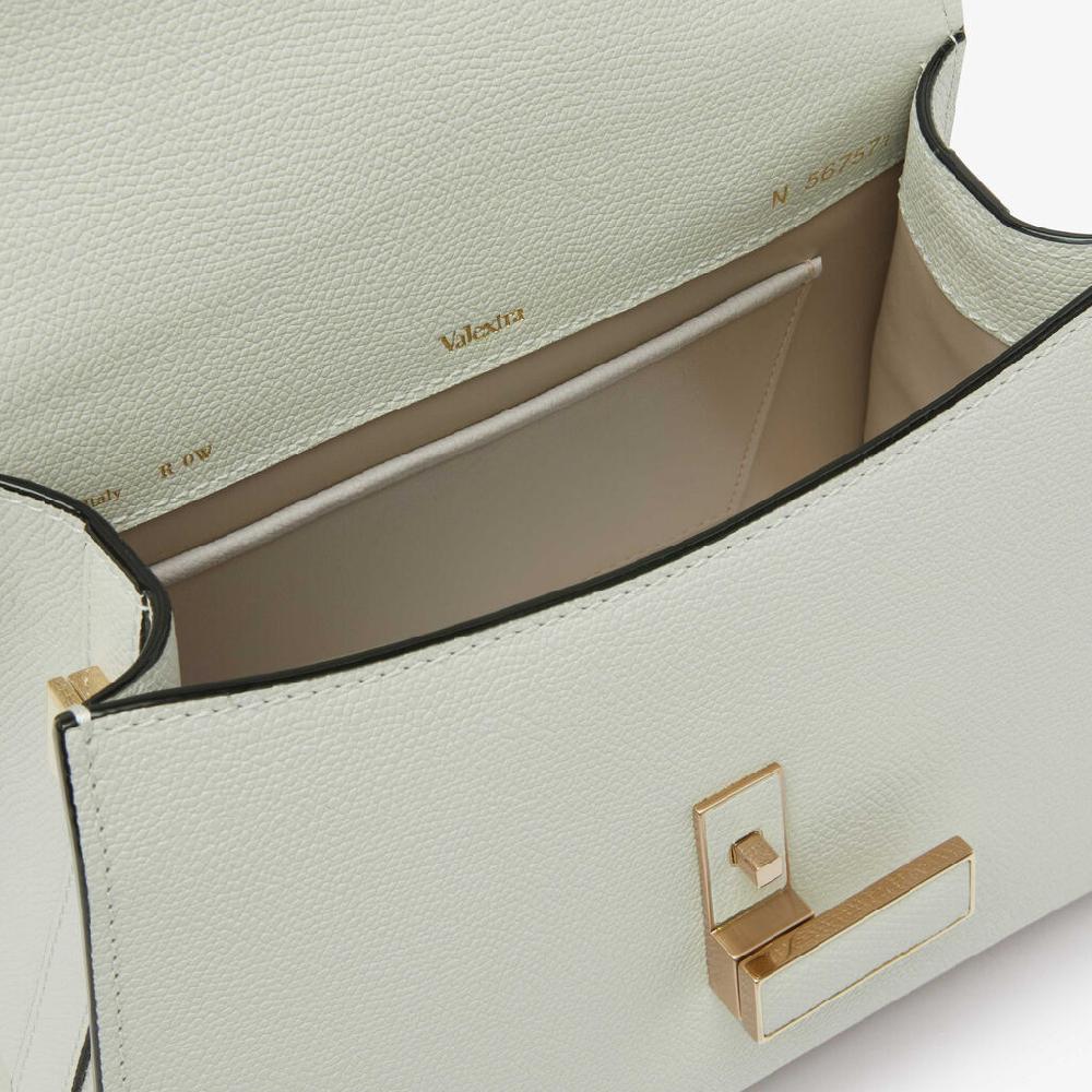 Valextra Borsetta a mano da Donna Mini in Pelle Bianca | Valextra Iside Trasporto libero internazionale