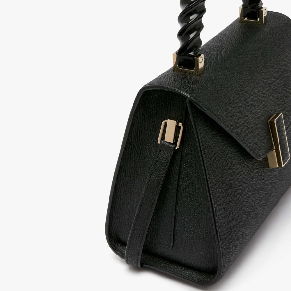 Valextra Borsa a mano da Donna Mini in Pelle rigida Nera | Valextra Iside Officina
