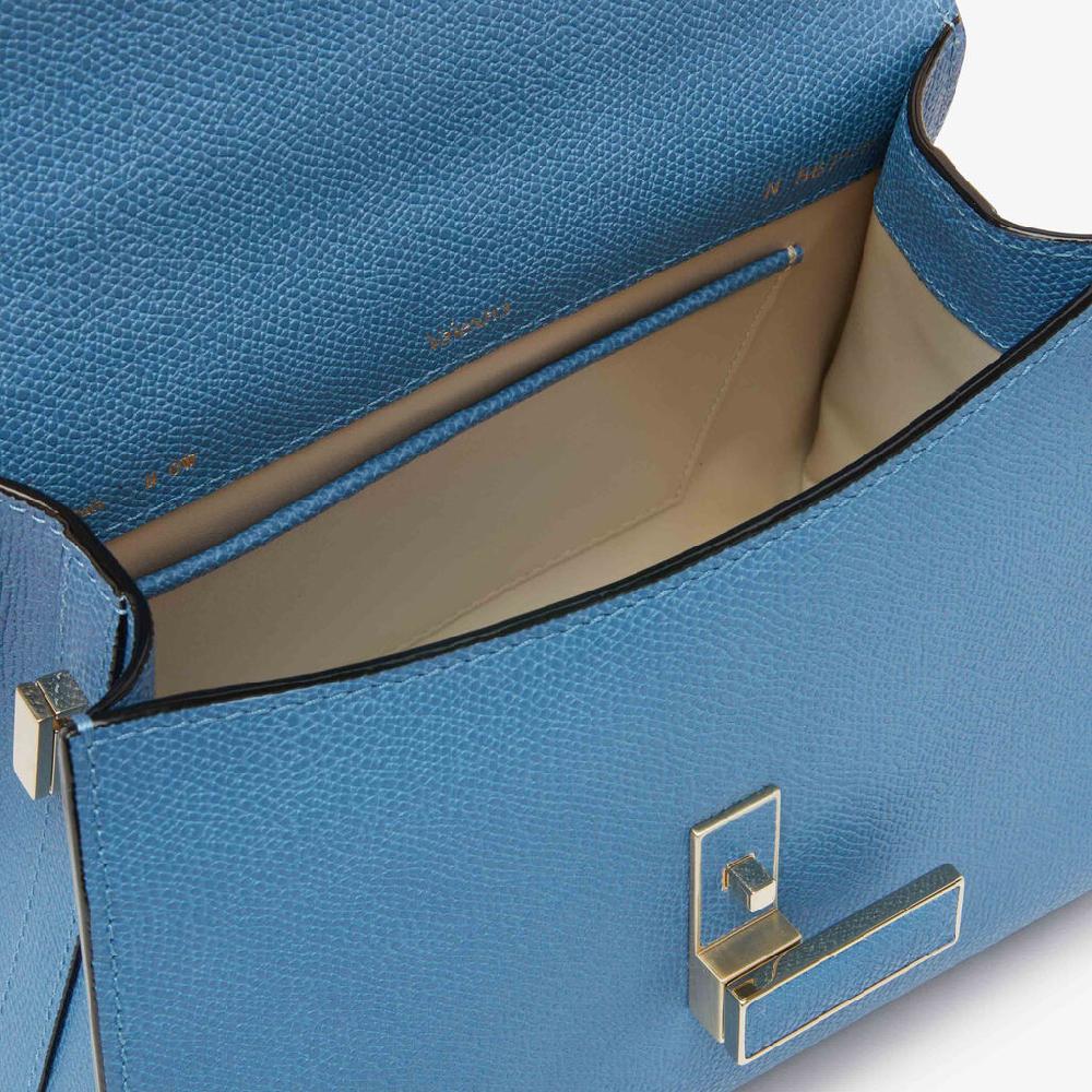 Valextra Borsa a mano da Donna Mini in Pelle Azzurra | Valextra Iside Limitato a 3 giorni
