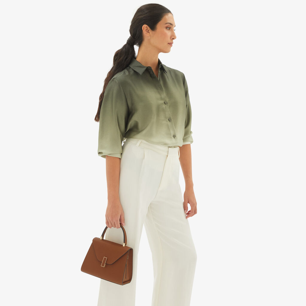 Valextra Borsa a mano da Donna in Pelle rigida Marrone | Valextra Iside Esporta salva