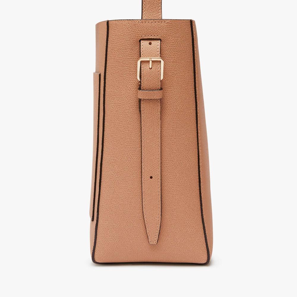 Valextra Borsa a secchiello Donna Mini in Pelle Marrone | Valextra Soft 50% di sconto per tempo limitato