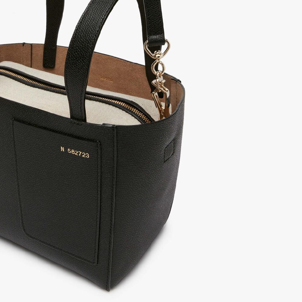 Valextra Borsa a secchiello da Donna in Pelle Nera | Valextra Soft Sconti questo mese