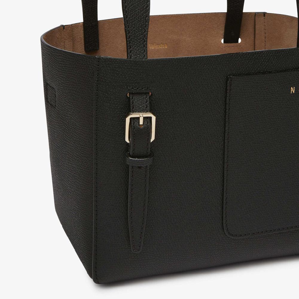 Valextra Borsa a secchiello da Donna in Pelle Nera | Valextra Soft Sconti questo mese