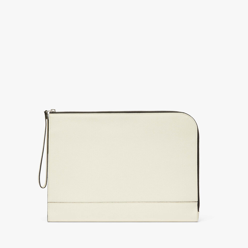 Valextra Borsa sottobraccio portadocumenti in Pelle Bianca | Valextra Sconto