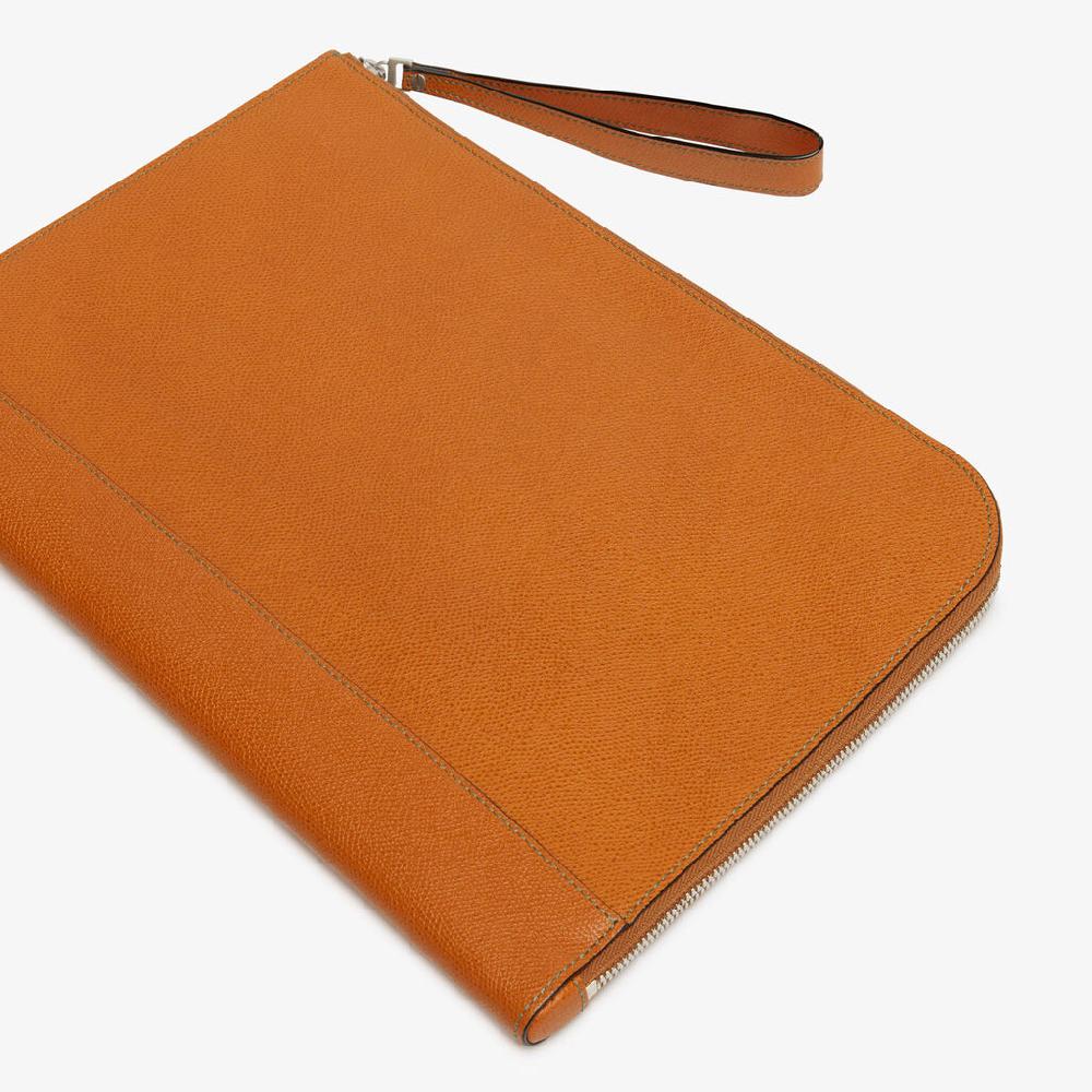 Valextra Portfolio porta pc da Uomo in Pelle Marrone | Valextra My Logo Offerta