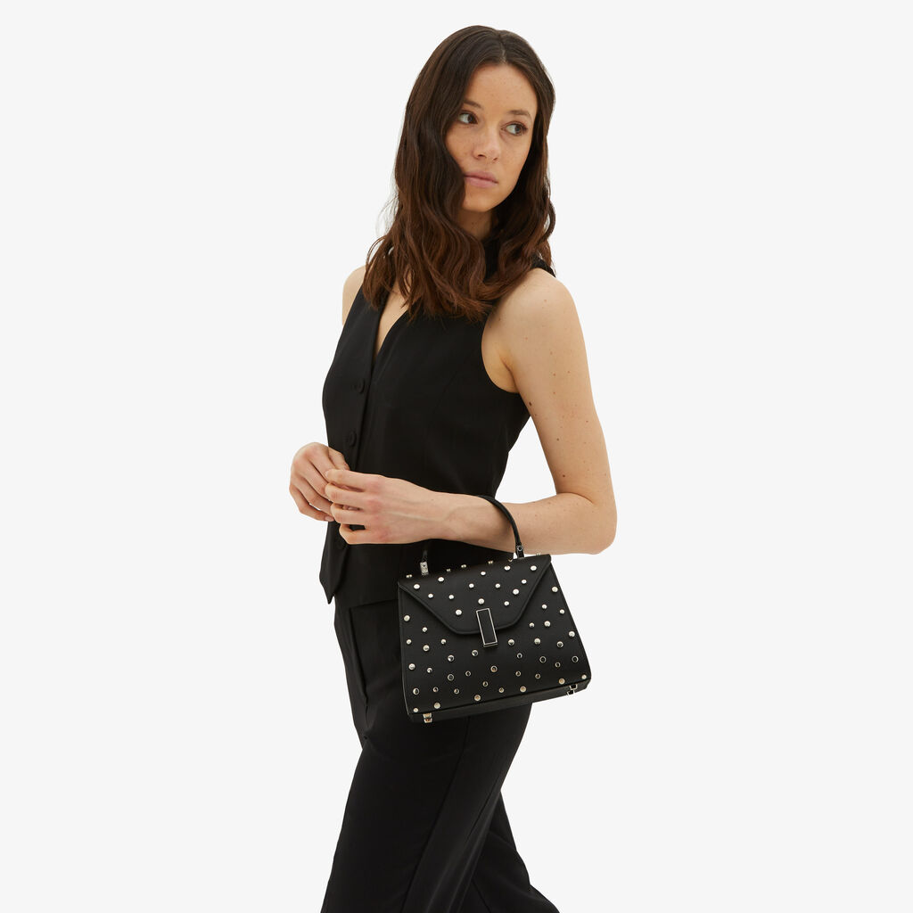 Valextra Borsa a mano da Donna Mini Nera di Lusso | Valextra Iside Saldi