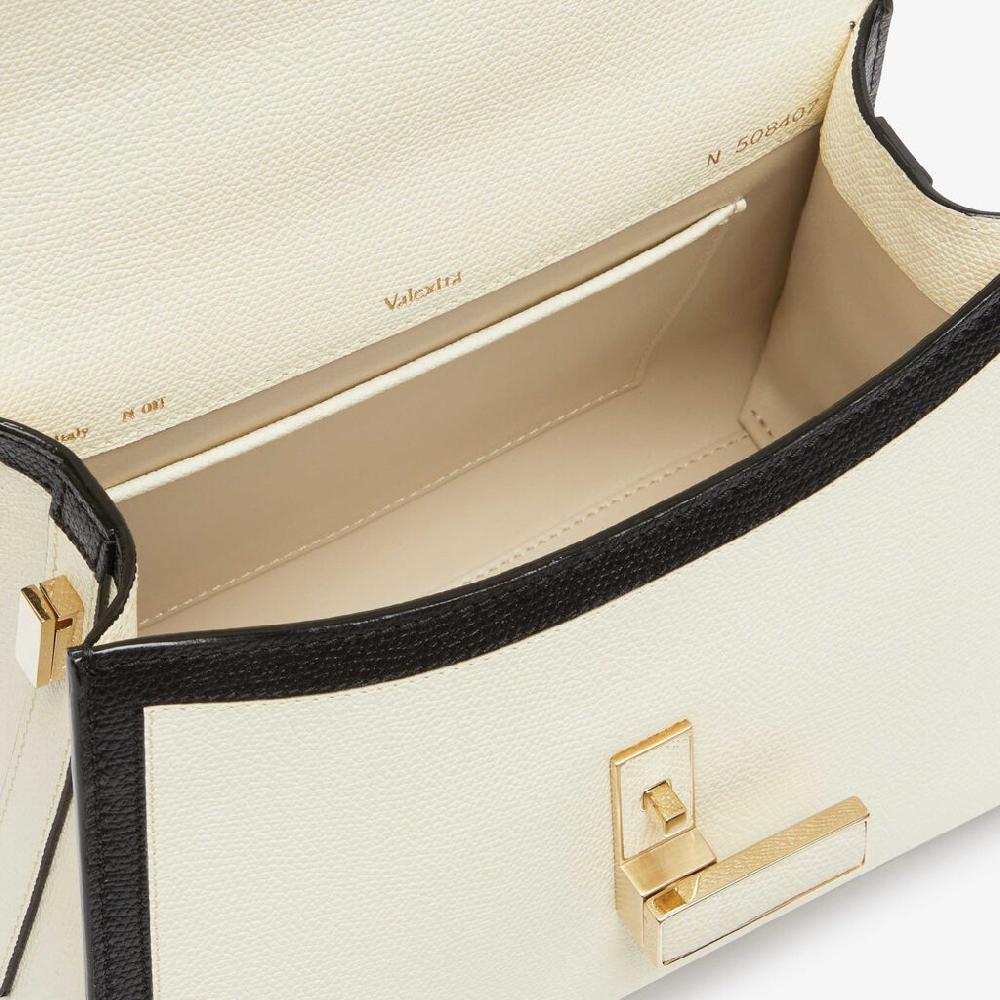 Valextra Borsa a mano Mini in Pelle Bianca | Valextra Iside Offerte