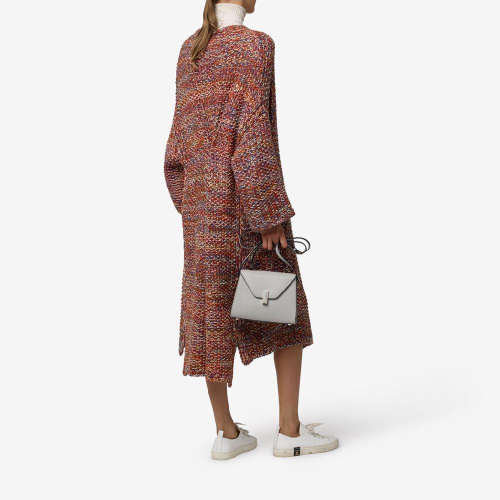 Valextra Valextra Iside: Borsa a mano Mini in Pelle Grigia Hotsell