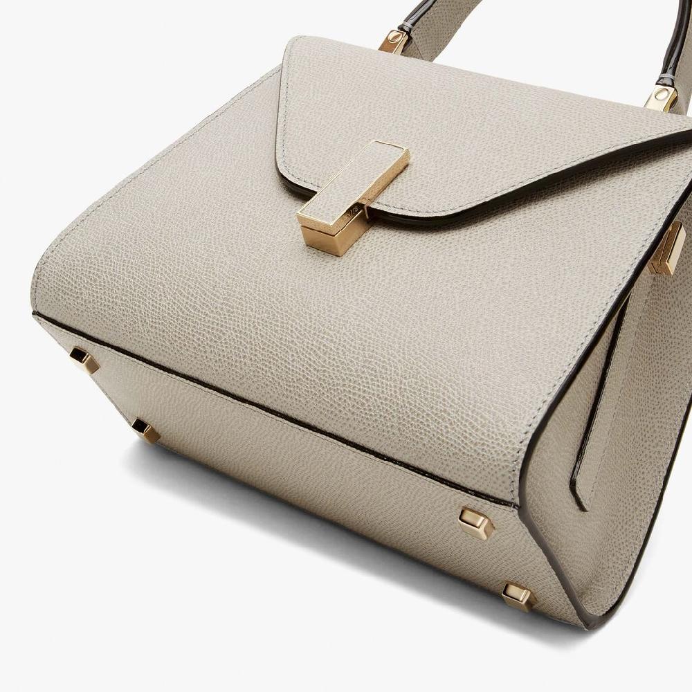 Valextra Valextra Iside: Borsa a mano Mini in Pelle Grigia Hotsell