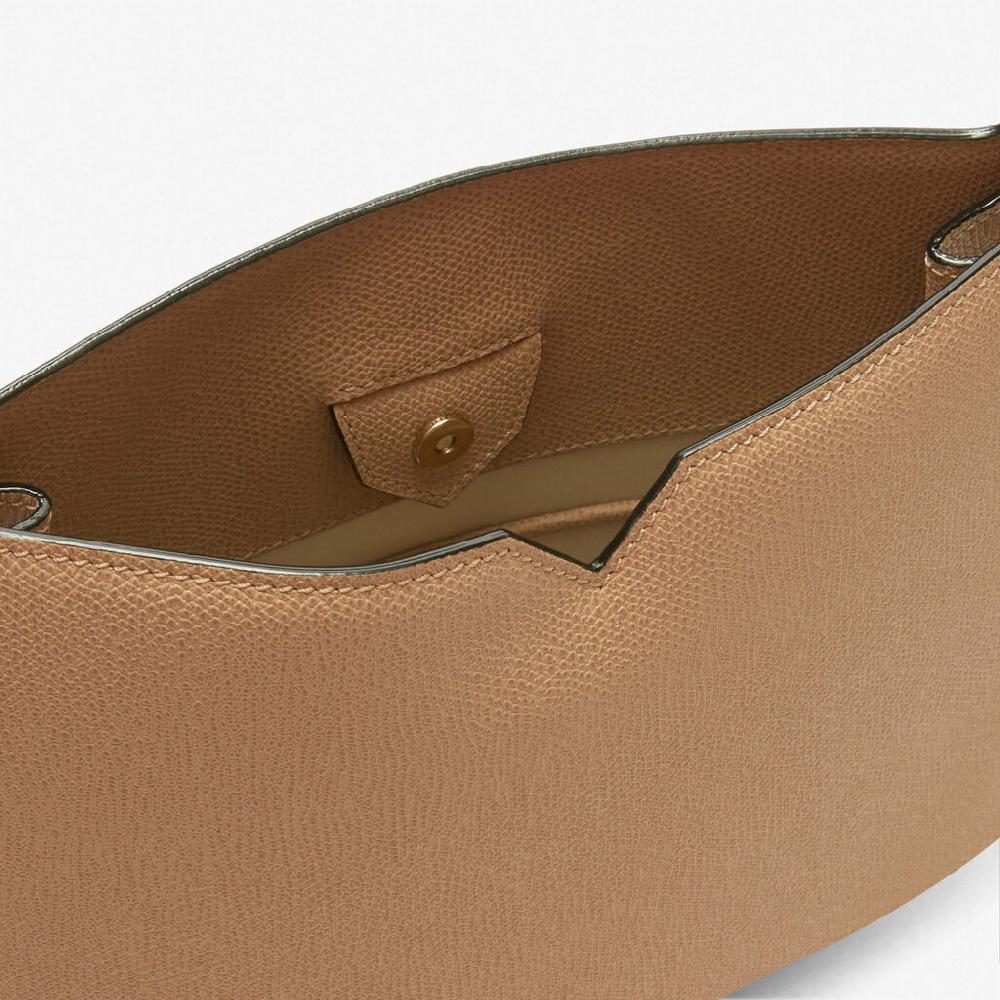 Valextra Borsetta a spalla Weekend in Pelle Beige | Valextra Hobo Vendite Flash