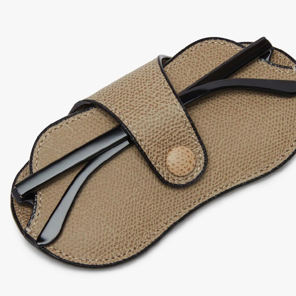 Valextra Custodia occhiali in Pelle Marrone Tortora | Valextra In Saldo