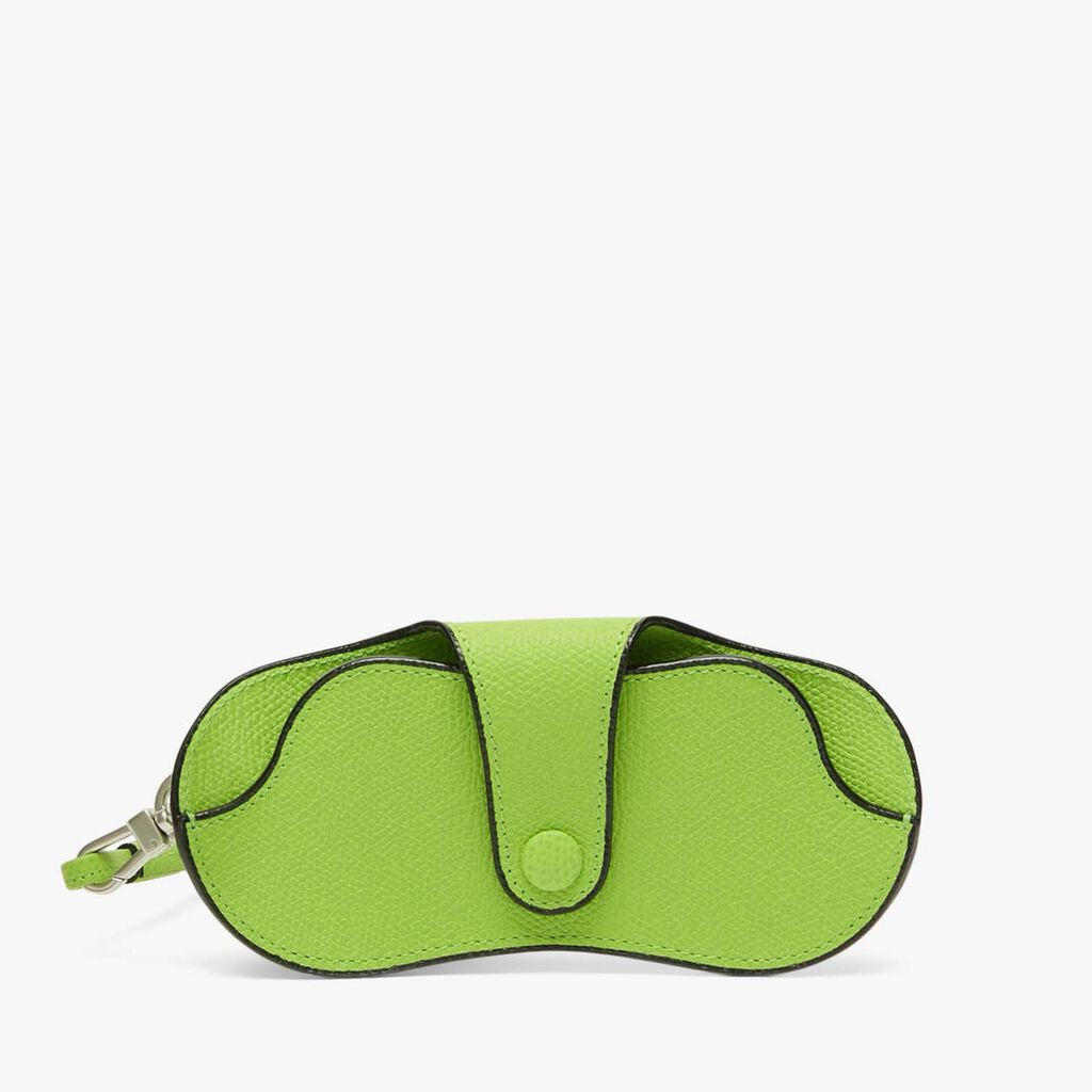 Valextra Custodia occhiali da Donna in Pelle Verde di Lusso | Valextra Offerta speciale