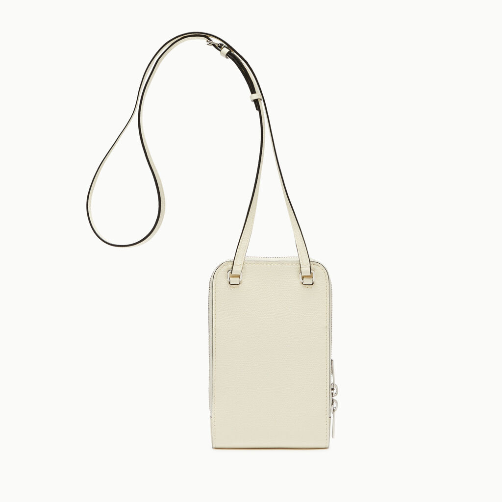 Valextra Porta telefono da Donna in Pelle Bianca | Valextra Pocket Shopping online