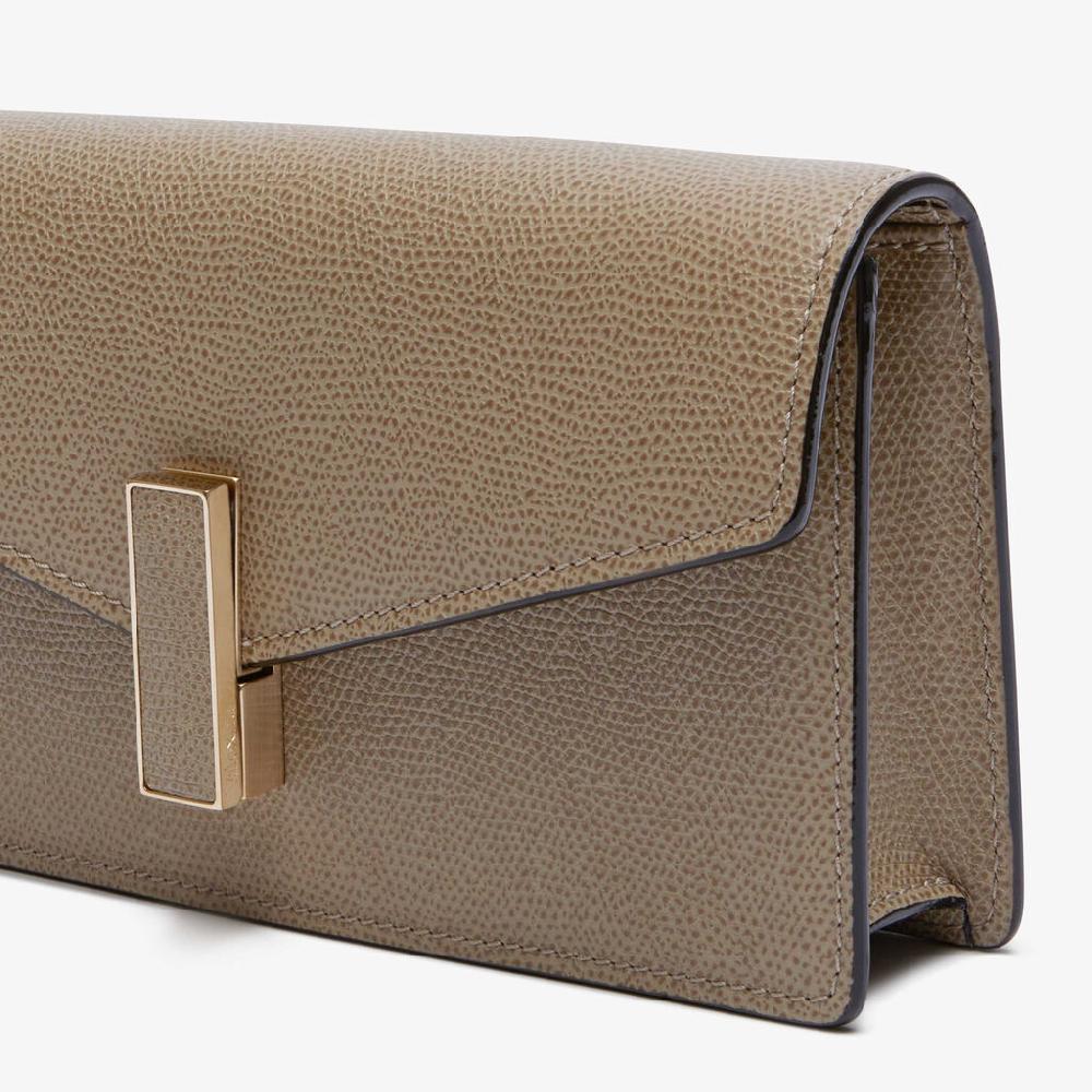 Valextra Clutch da Donna in Pelle Marrone di Lusso | Valextra Iside Vendite stagionali