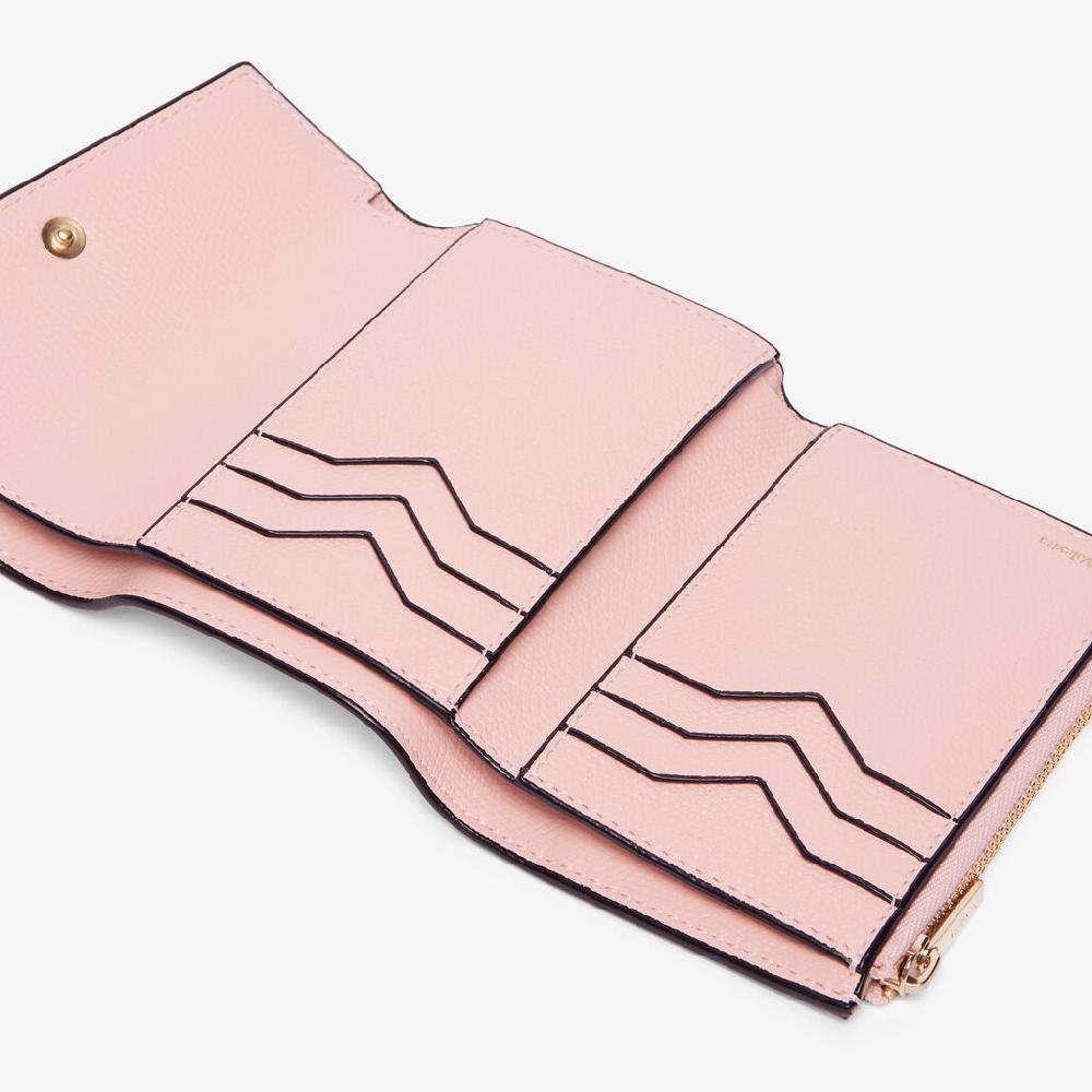 Valextra Portafoglio piccolo da Donna in Pelle Rosa | Valextra Pocket Black Friday