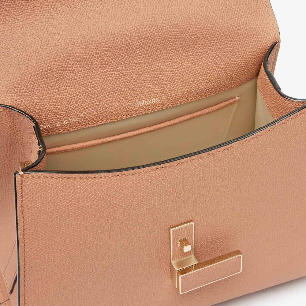 Valextra Borsa a mano Donna Mini in Pelle Marrone | Valextra Iside Cyber Monday