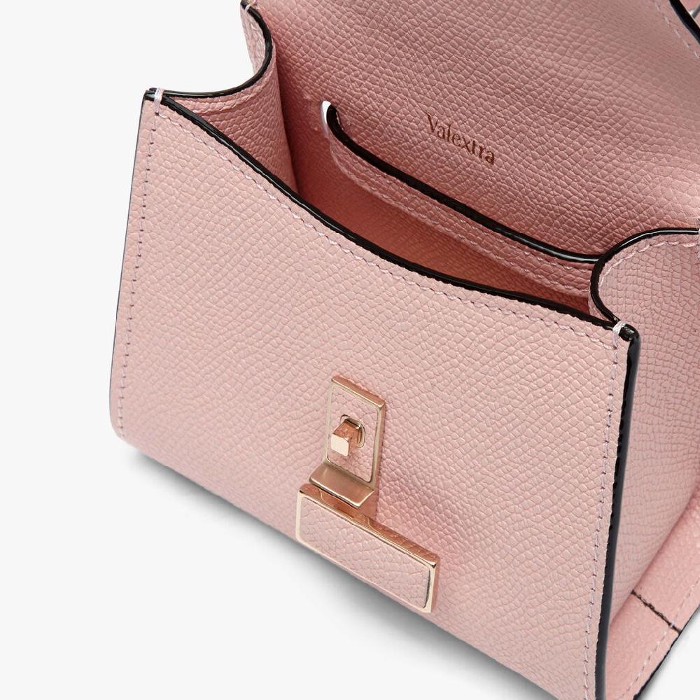 Valextra Borsetta cintura da Donna in Pelle Rosa | Valextra Iside Online Outlet