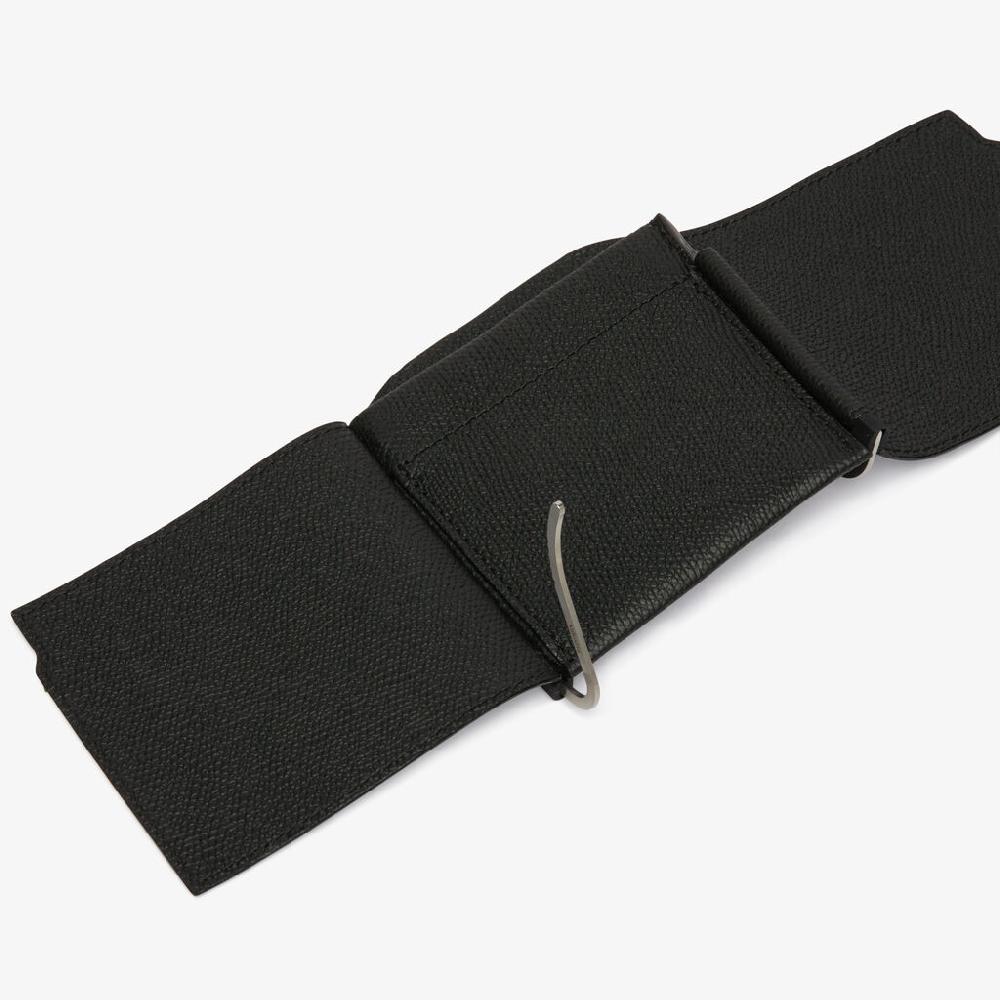Valextra Portafoglio con fermasoldi trifold in Pelle Nera | Valextra Offerta temporanea