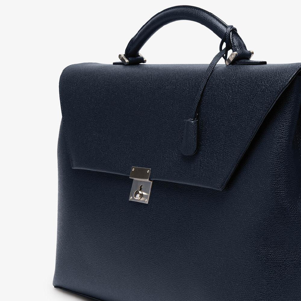 Valextra Cartella da lavoro in Pelle Blu | Valextra Avietta Offerte giornaliere