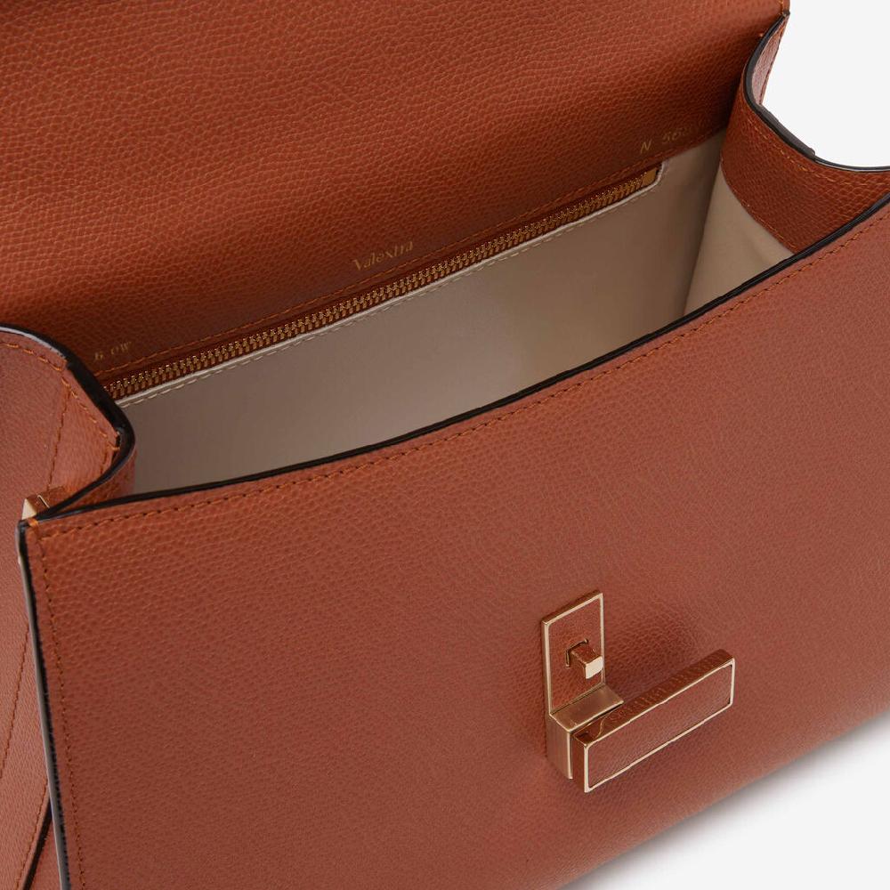 Valextra Borsa a mano da Donna Media in Pelle Marrone | Valextra Iside Offerta settimanale