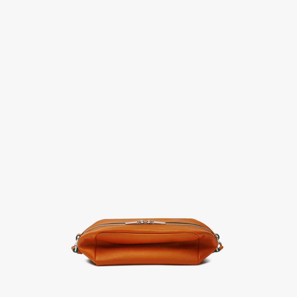 Valextra Borsa Origami Mini da Uomo in Pelle Marrone | Valextra Ritorno libero