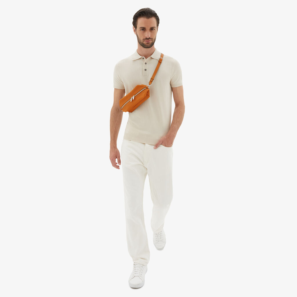 Valextra Borsa Origami Mini da Uomo in Pelle Marrone | Valextra Ritorno libero