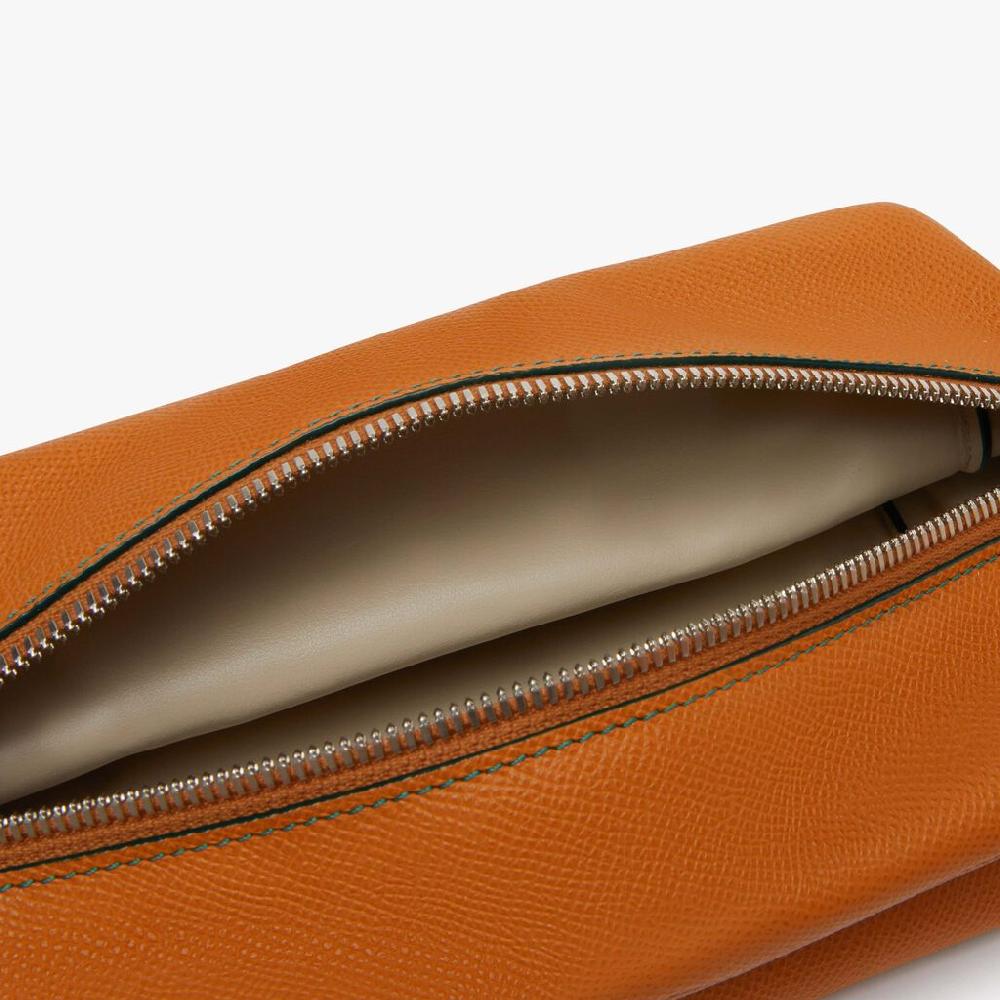 Valextra Borsa Origami Mini da Uomo in Pelle Marrone | Valextra Ritorno libero