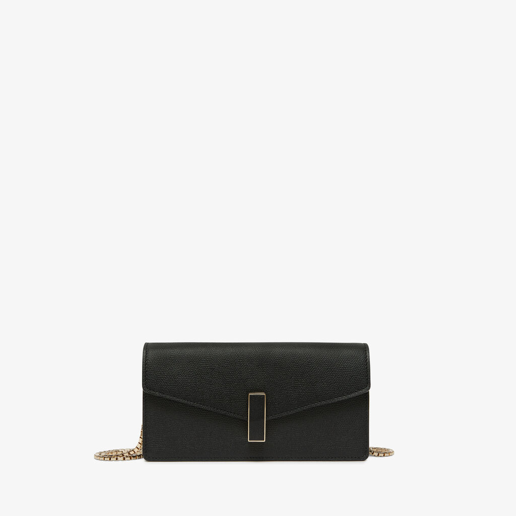 Valextra Borsa clutch semplice in Pelle Nera | Valextra Iside Rilascio limitato