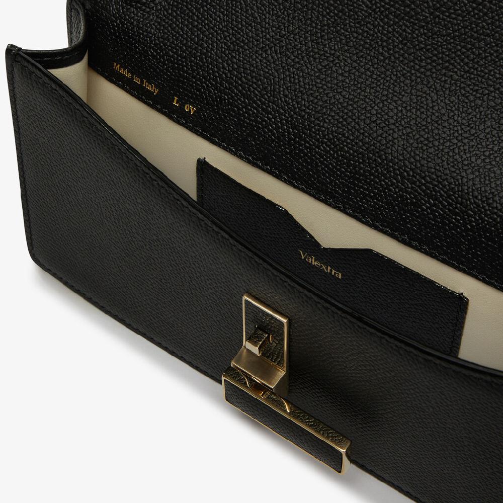 Valextra Borsa clutch semplice in Pelle Nera | Valextra Iside Rilascio limitato