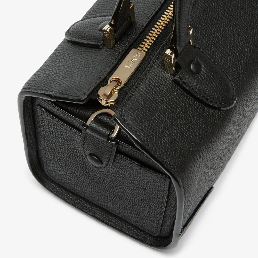 Valextra Borsa bauletto Mini elegante in Pelle Nera | Valextra Babila Promozione temporanea