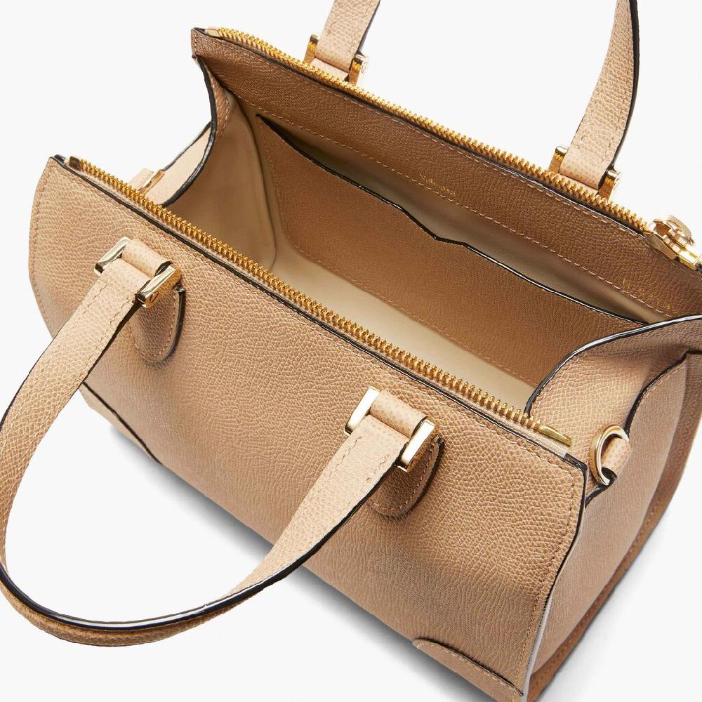 Valextra Borsa a bauletto in Pelle Beige con tracolla | Valextra Babila Fino al 60% di sconto