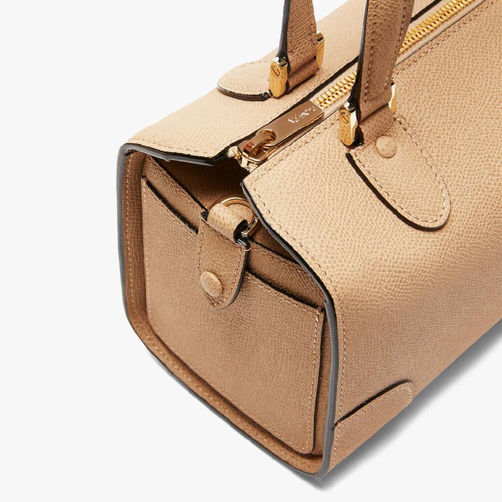 Valextra Borsa a bauletto in Pelle Beige con tracolla | Valextra Babila Fino al 60% di sconto