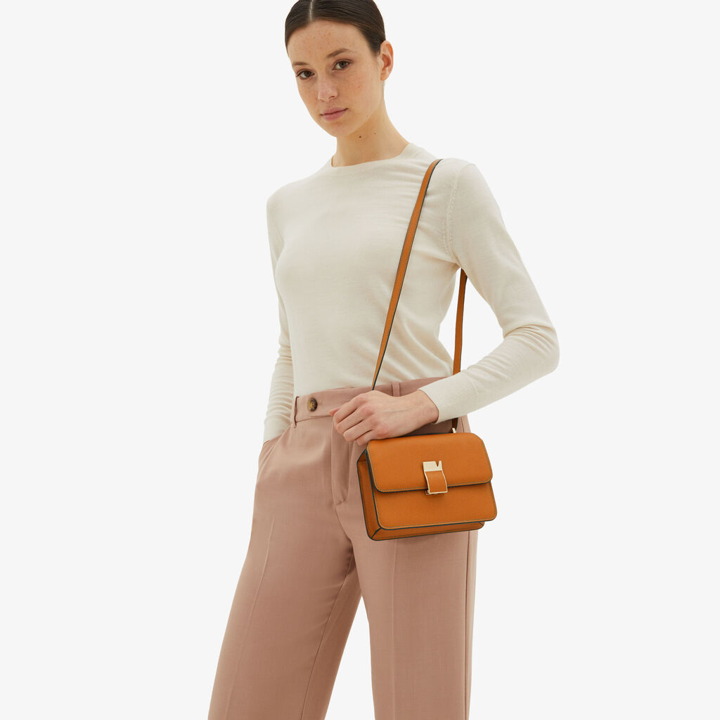 Valextra Borsetta a spalla Mini in Pelle Marrone | Valextra NoLo Fino al 65% di sconto