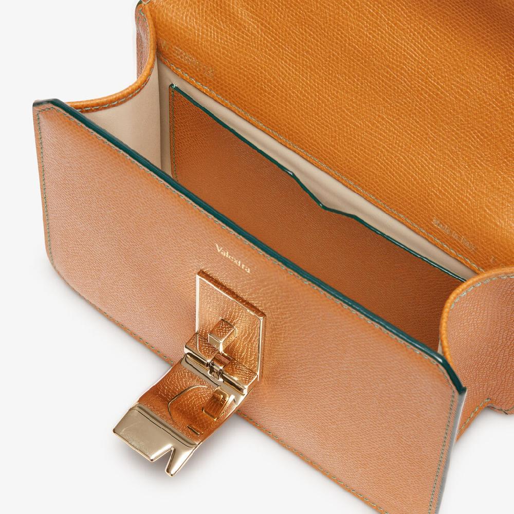 Valextra Borsetta a spalla Mini in Pelle Marrone | Valextra NoLo Fino al 65% di sconto