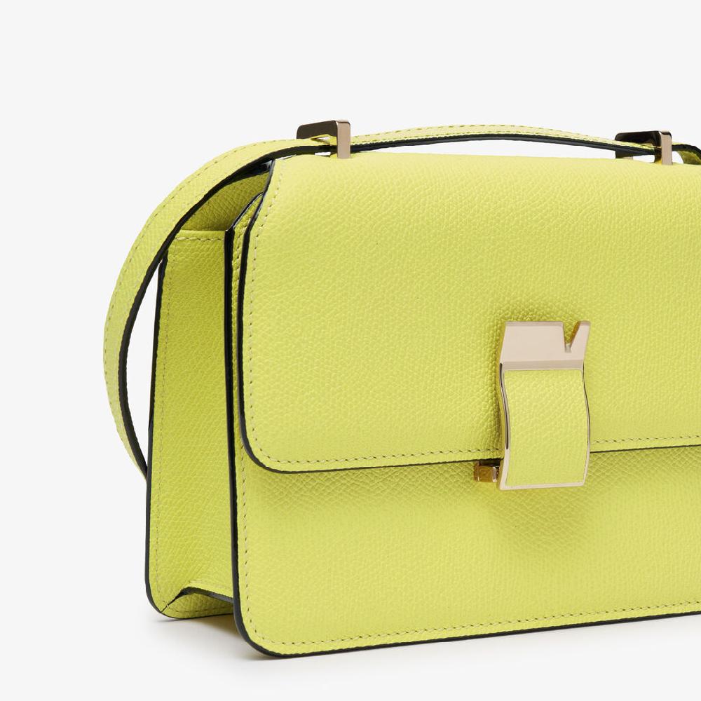 Valextra Borsa a tracolla da Donna in Pelle Gialla di Lusso | Valextra Only for today