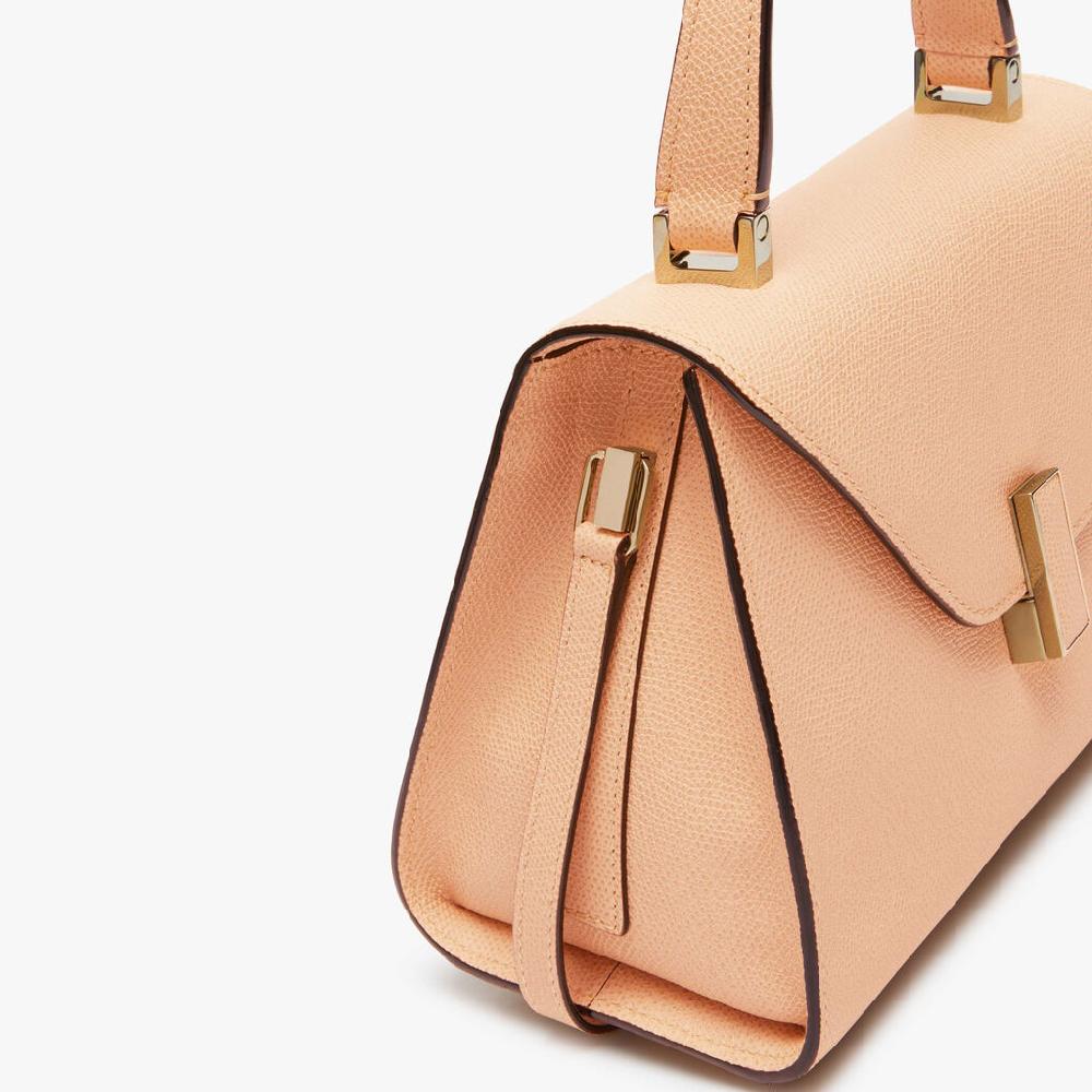 Valextra Borsa a mano Mini in Pelle Rosa Cipria | Valextra Iside Sostegno trimestrale