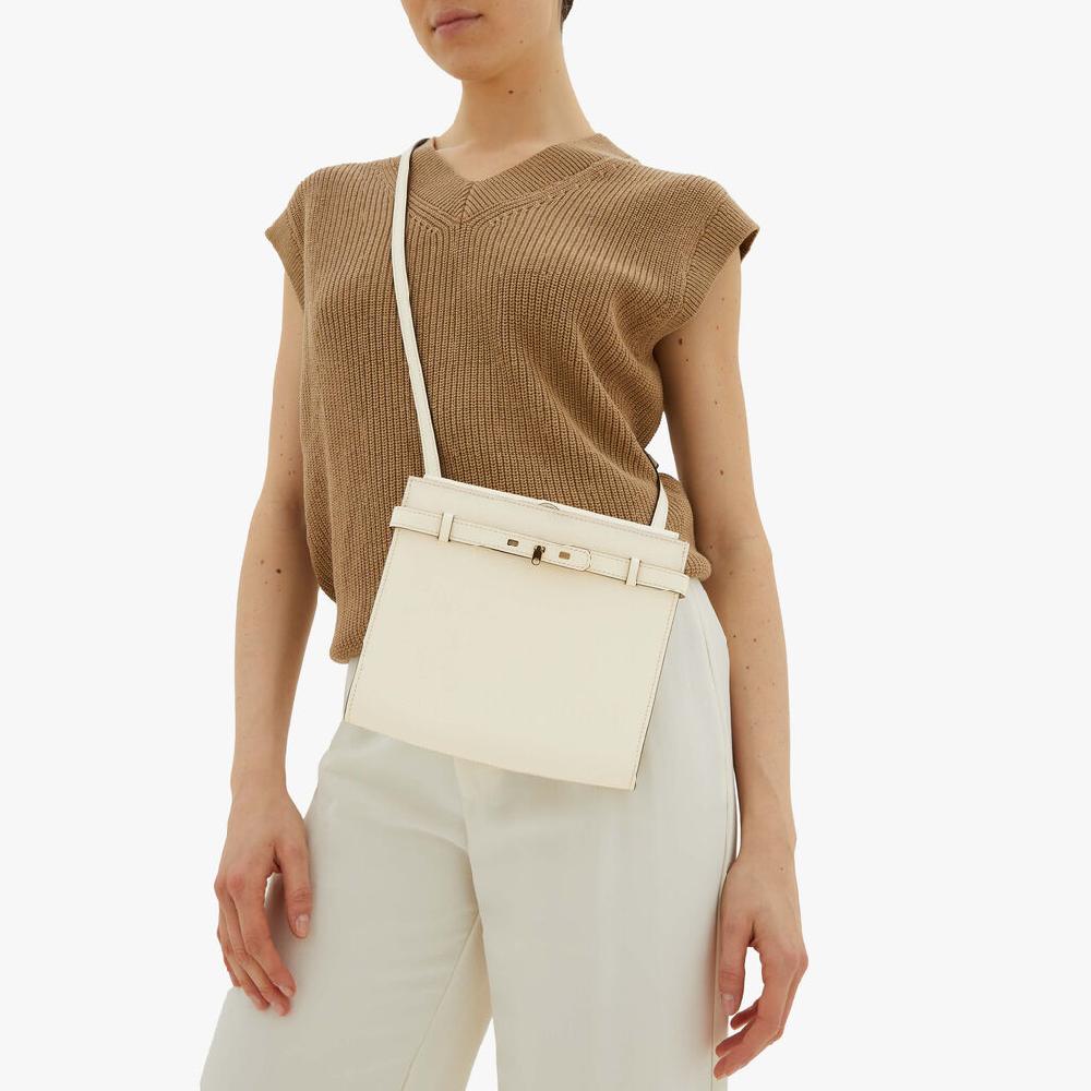 Valextra Borsa a tracolla Mini in Pelle Bianca | Valextra Brera Solo un giorno rimasto