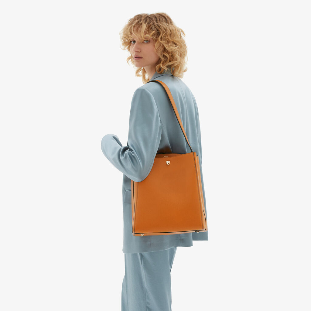 Valextra Borsa a spalla da Donna in Pelle Marrone | Valextra Brera Super sconto