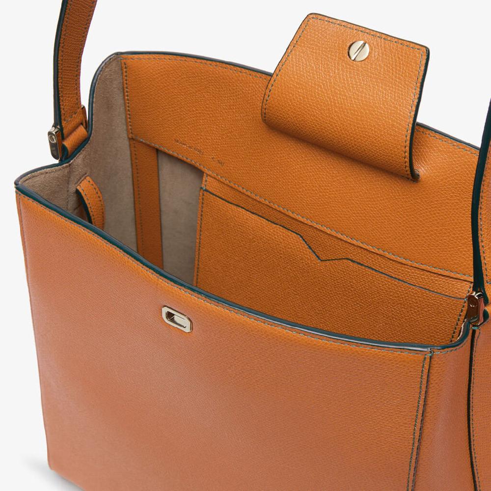 Valextra Borsa a spalla da Donna in Pelle Marrone | Valextra Brera Super sconto