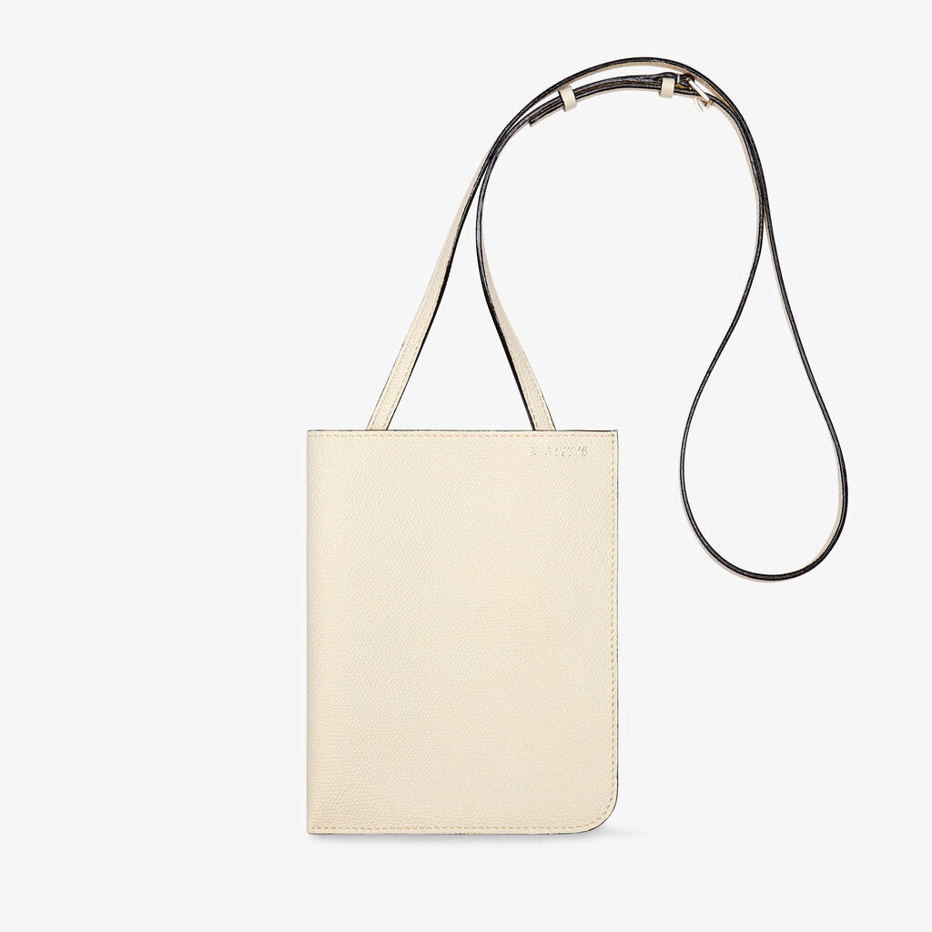 Valextra Borsa a tracolla sottile in Pelle Bianca | Valextra Soft Duty-free