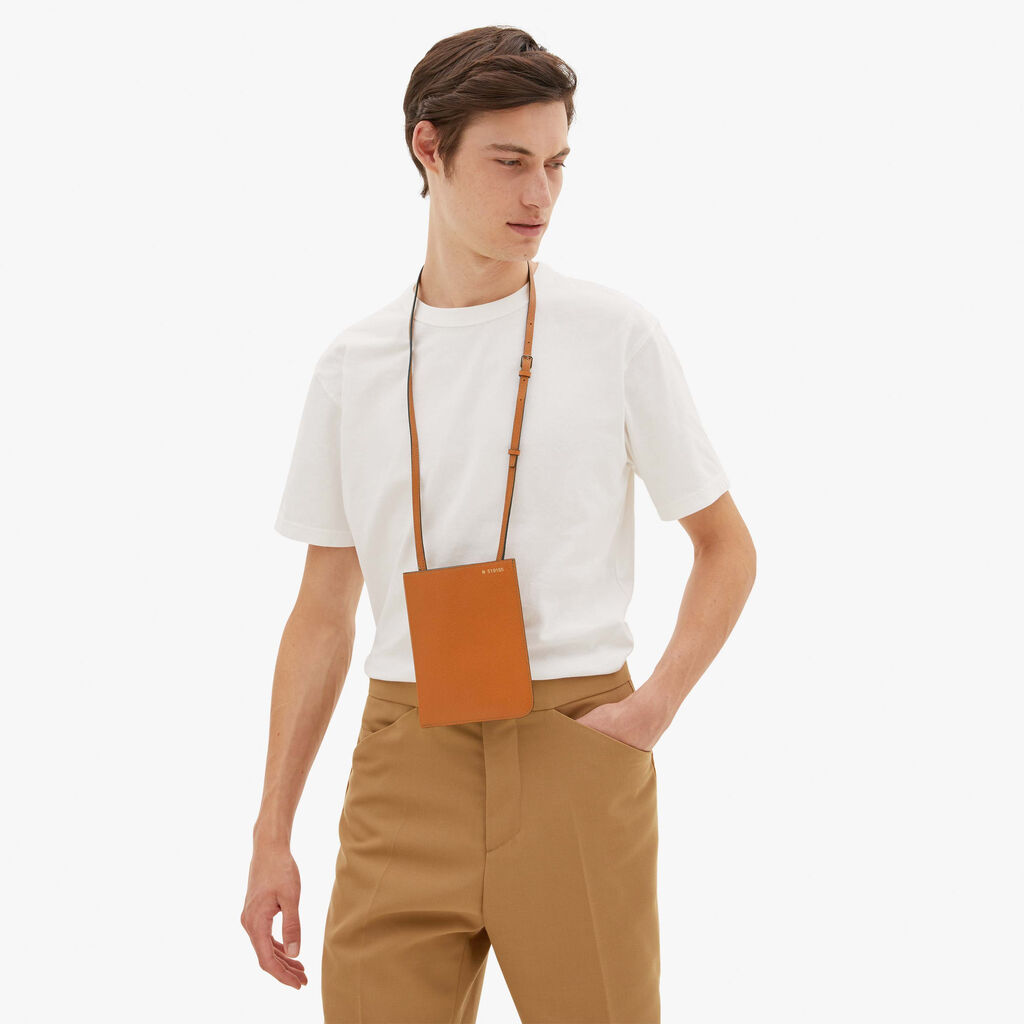 Valextra Portadocumenti a tracolla in Pelle Marrone | Valextra Soft 50% di sconto per tempo limitato