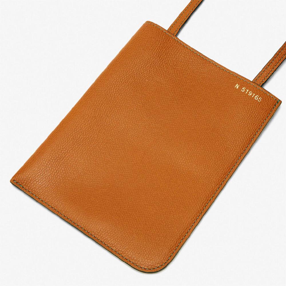 Valextra Portadocumenti a tracolla in Pelle Marrone | Valextra Soft 50% di sconto per tempo limitato
