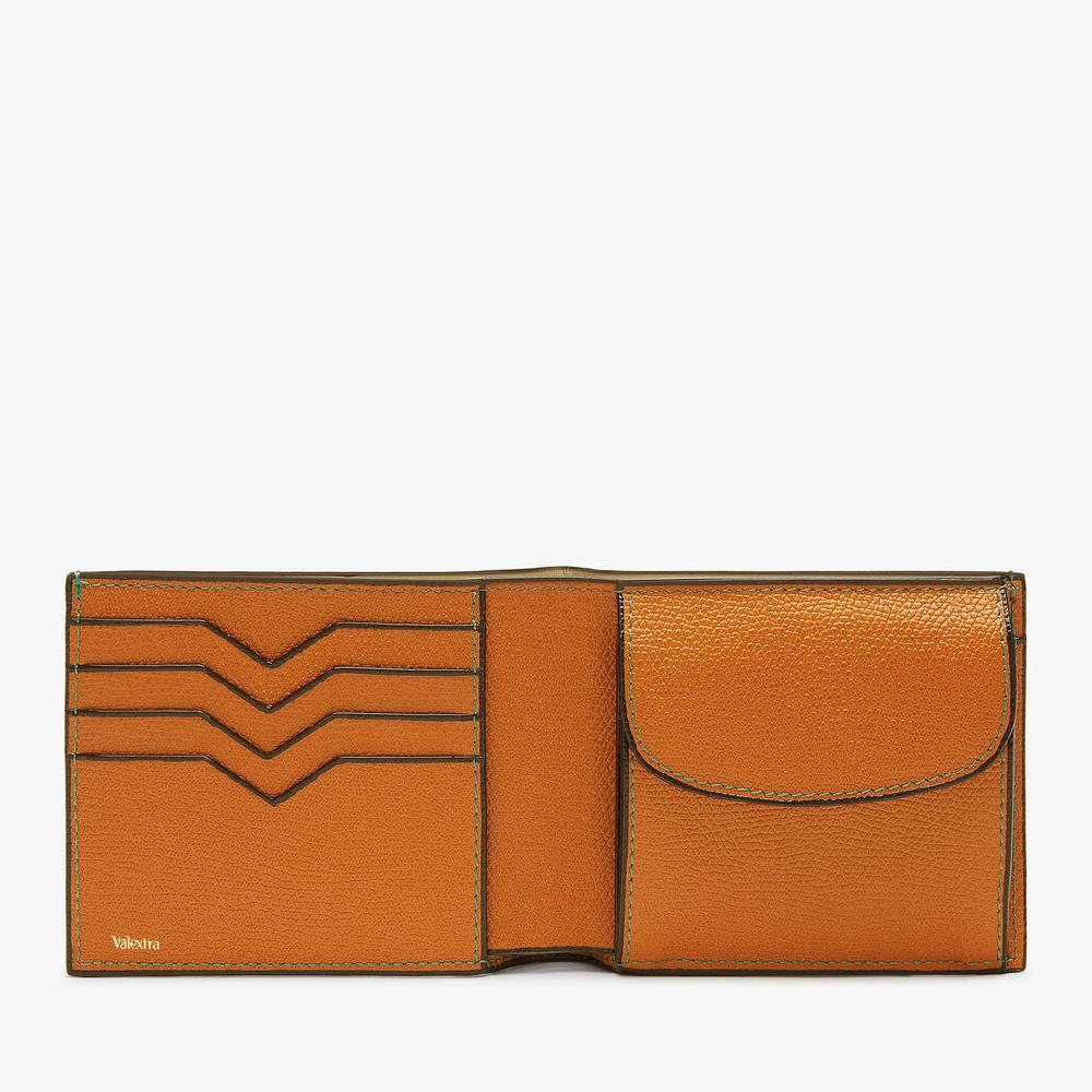 Valextra Portafoglio porta carte e monete in Pelle Marrone | Valextra In Linea