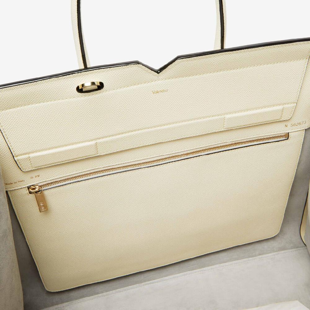 Valextra Borsa a due manici da Donna di Lusso rigida Bianca | Valextra Promozione Limitata