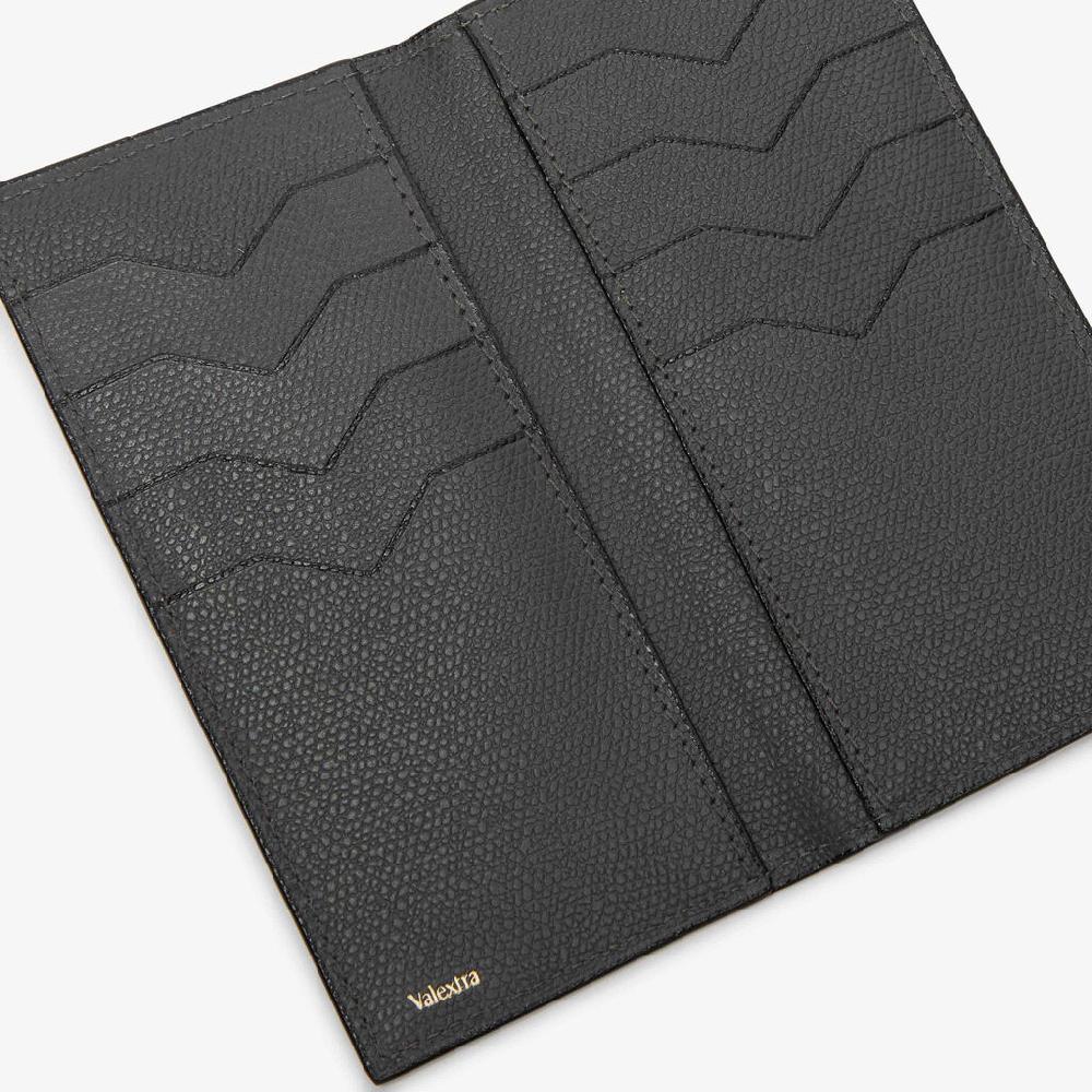 Valextra Portafoglio grande in Pelle Grigia | Valextra Brera Shopping Online
