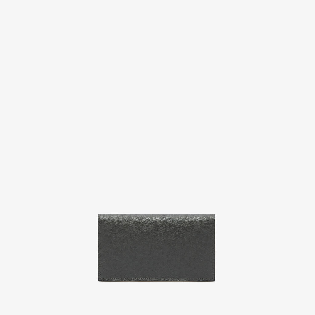 Valextra Portafoglio grande in Pelle Grigia | Valextra Brera Shopping Online