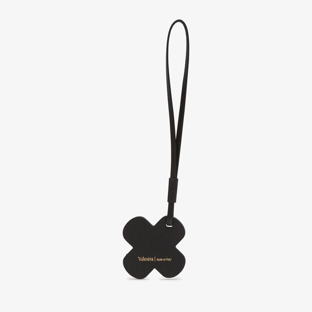 Valextra Charm per borsa Cerotto in Pelle Bianca e Nera | Valextra Sconto