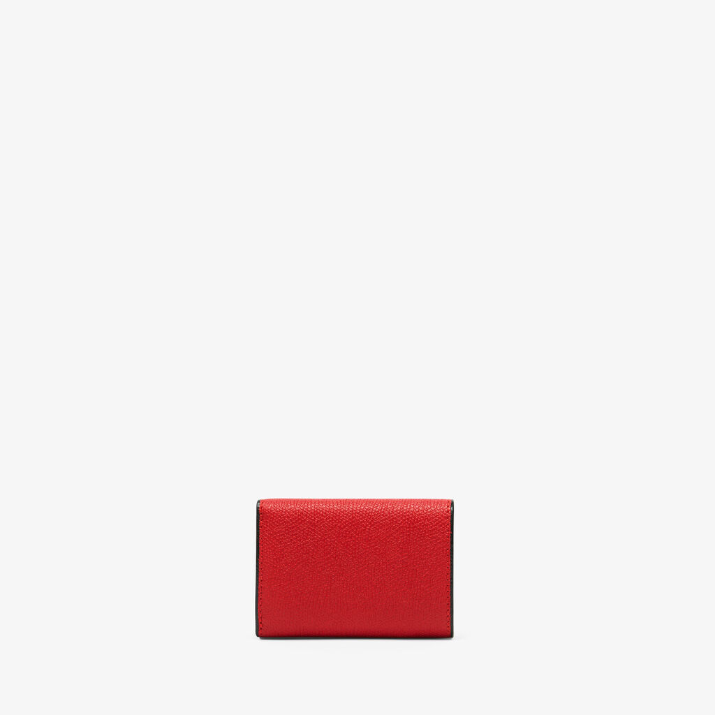 Valextra Portafoglio Bifold compatto in Pelle Rossa | Valextra Offerta